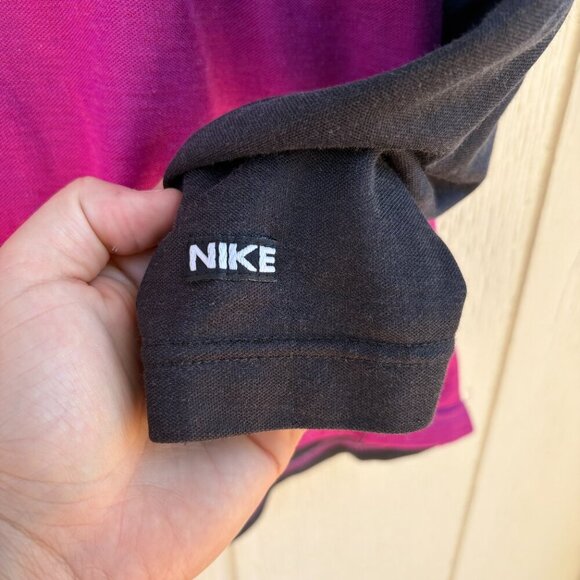 Vintage Nike Cycling Jersey Adult Medium Black Purple Quarter Zip Outdoor Y2K - Picture 4 of 9